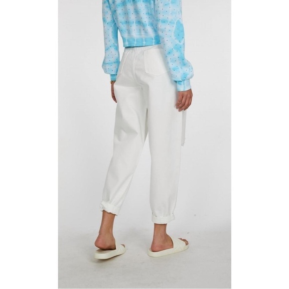 GENERATION LOVE LYNN DENIM Boyfriend Jean Pant White Sz M NEW - Picture 2 of 16